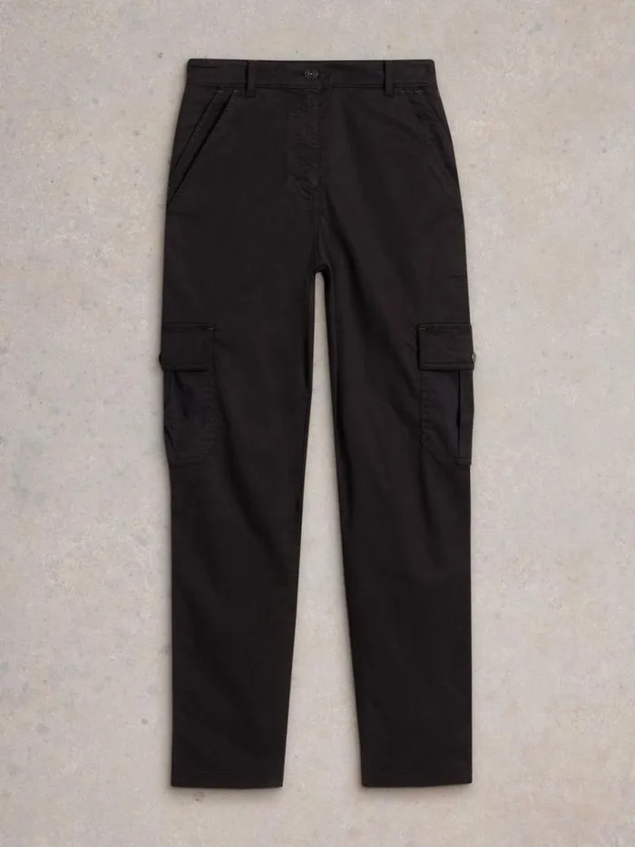 Women Everleigh Cargo Trouser Pure Black White Stuff Trousers Women Everleigh Cargo Trouser Pure Black White Stuff Trousers