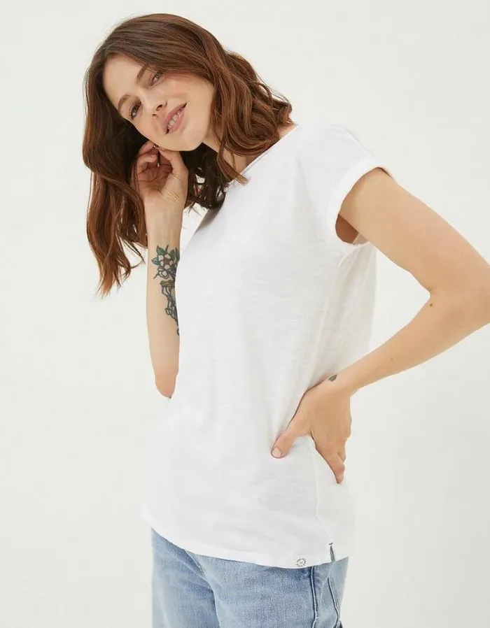 Women FatFace Tops and TShirts Ivy T Shirt White
