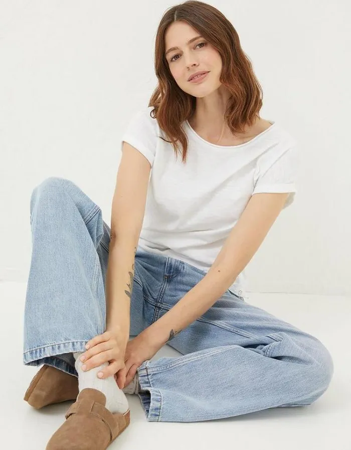 Women FatFace Tops and TShirts Ivy T Shirt White
