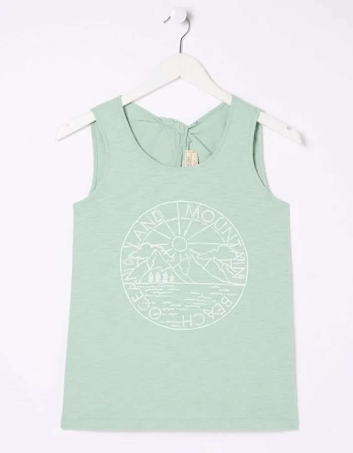 Women FatFace Tops and TShirts Land Vest Mint Green
