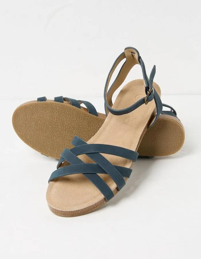 Women FatFace Vacation Shop Beth Sandals Navy
