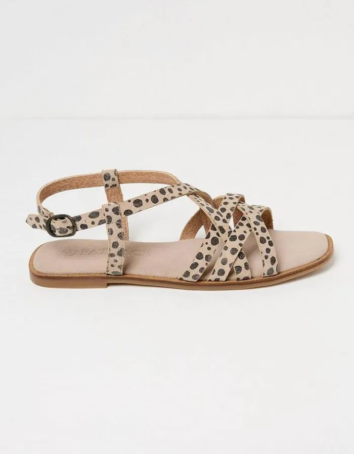 Women FatFace Vacation Shop Estelle Suede Strap Sandals Natural