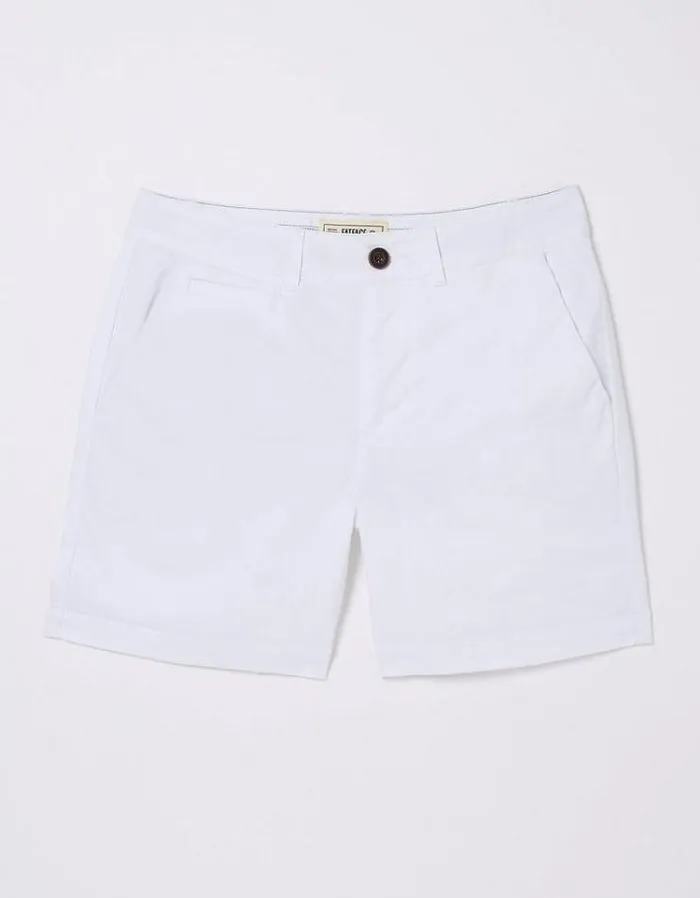 Women FatFace Vacation Shop Padstow Chino Shorts White