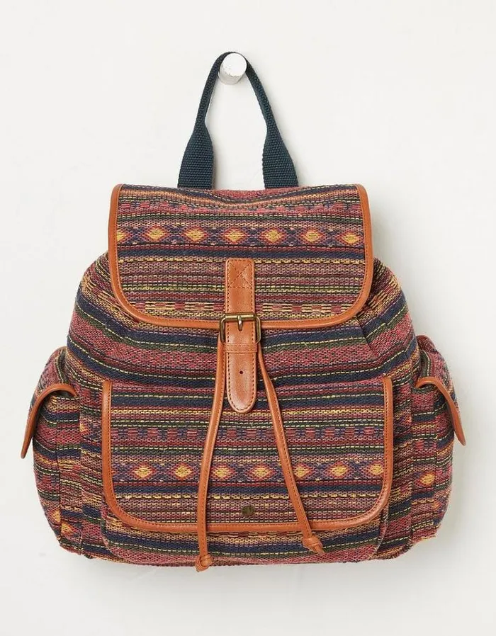 Women FatFace Vacation Shop Shona Jacquard Rucksack Multi