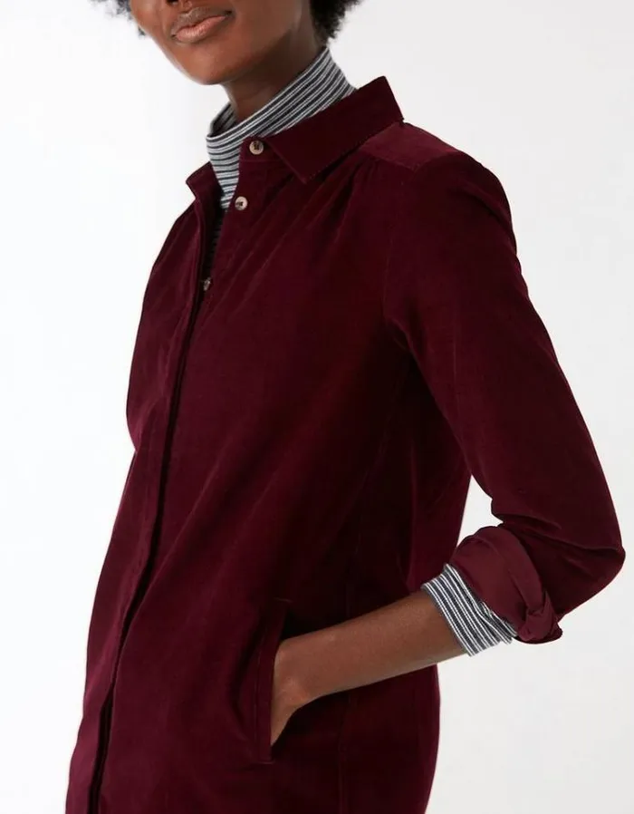 Women FatFace Women039s Sale Chester Cord Shirt Dress Purple