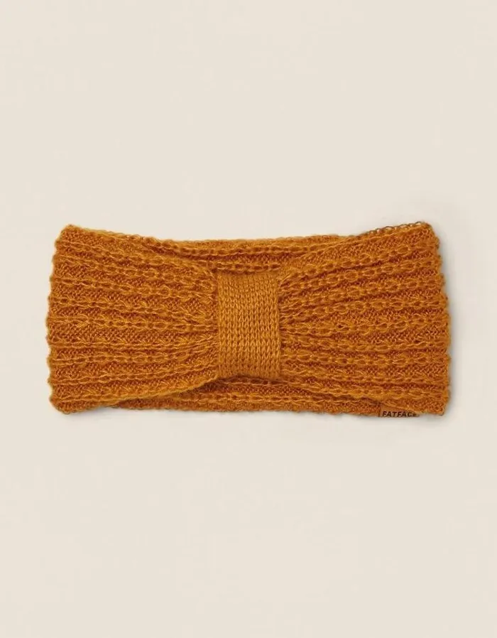 Women FatFace Women039s Sale Crochet Knitted Headband Mustard