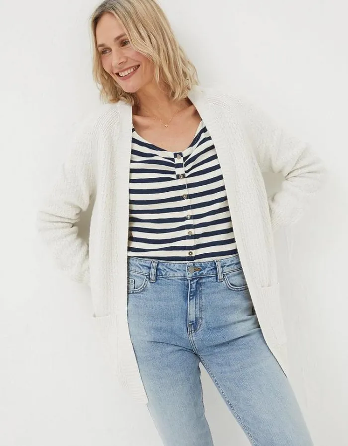 Women FatFace Women039s Sale Hannah Edge To Edge Cardigan Ivory