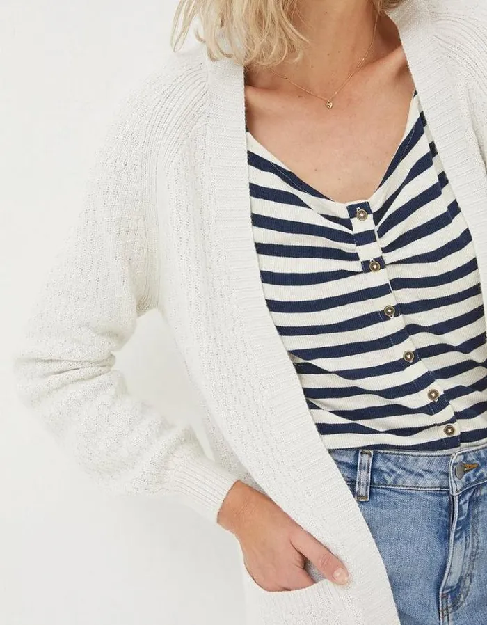 Women FatFace Women039s Sale Hannah Edge To Edge Cardigan Ivory