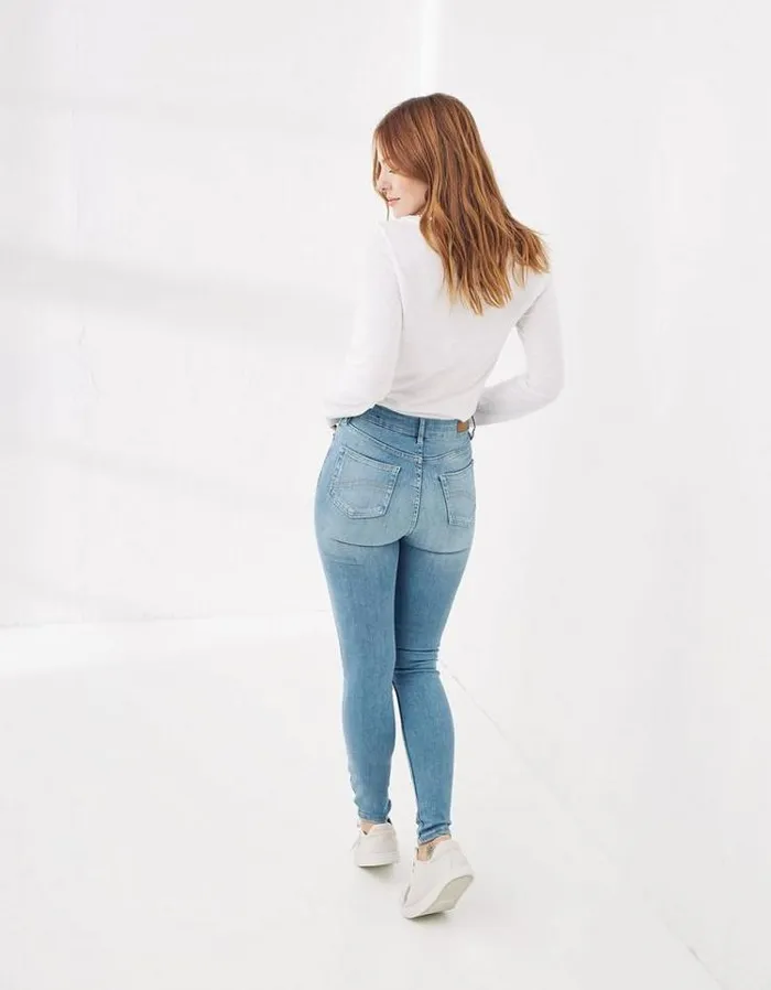Women FatFace Women039s Sale Harlow High Waist Stretch Skinny Jeans Light Wash
