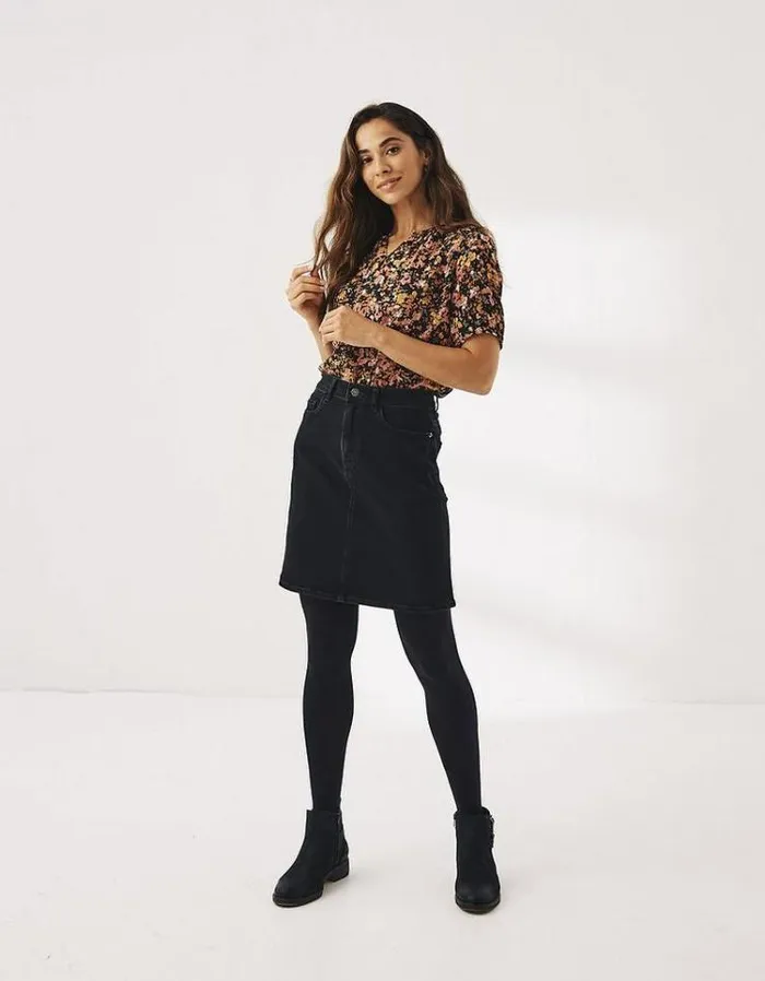 Women FatFace Women039s Sale Hope Denim Skirt Black