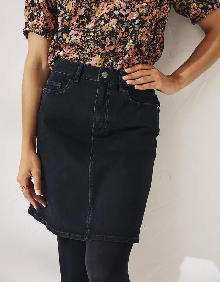 Women FatFace Women039s Sale Hope Denim Skirt Black