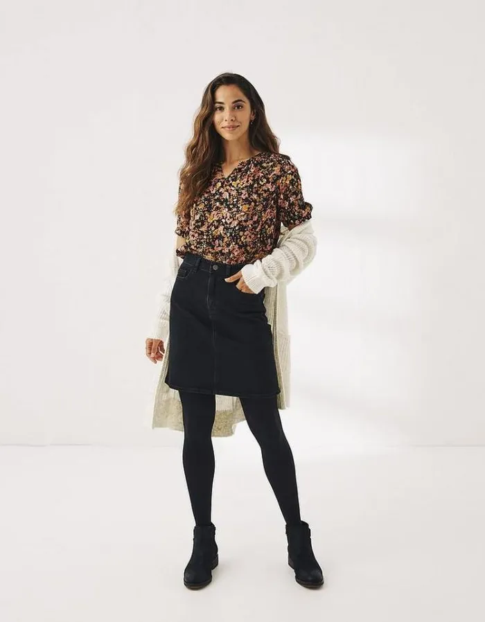 Women FatFace Women039s Sale Hope Denim Skirt Black