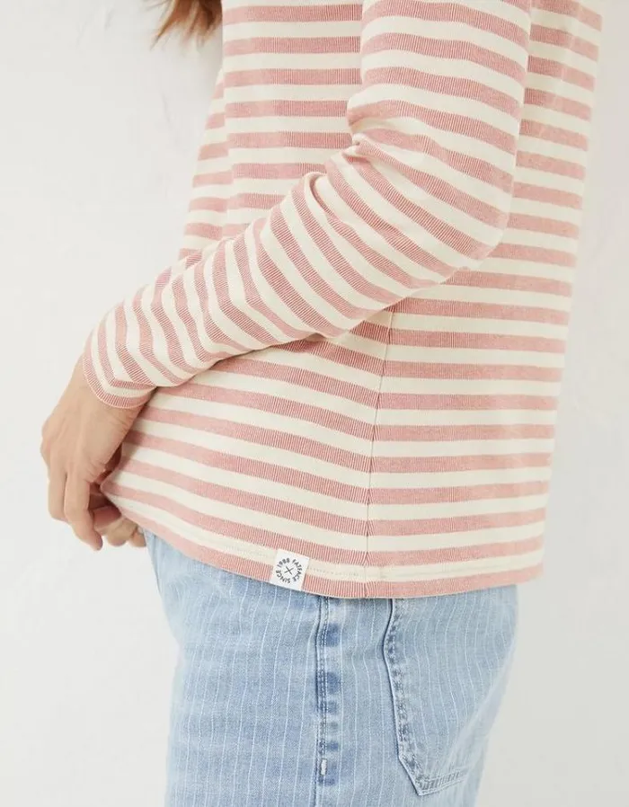 Women FatFace Women039s Sale Mila Stripe TShirt Pink