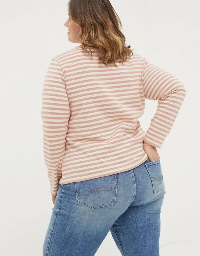 Women FatFace Women039s Sale Mila Stripe TShirt Pink