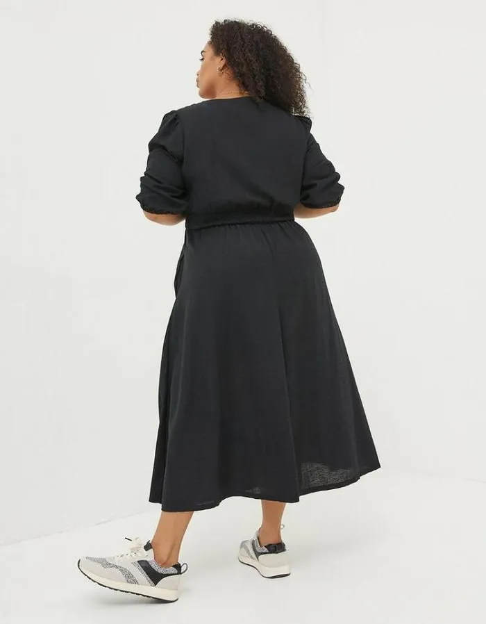 Women FatFace Women039s Sale Rene Midi Dress Black