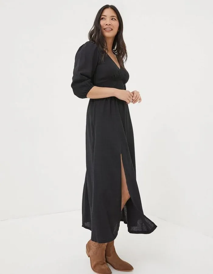 Women FatFace Women039s Sale Rene Midi Dress Black