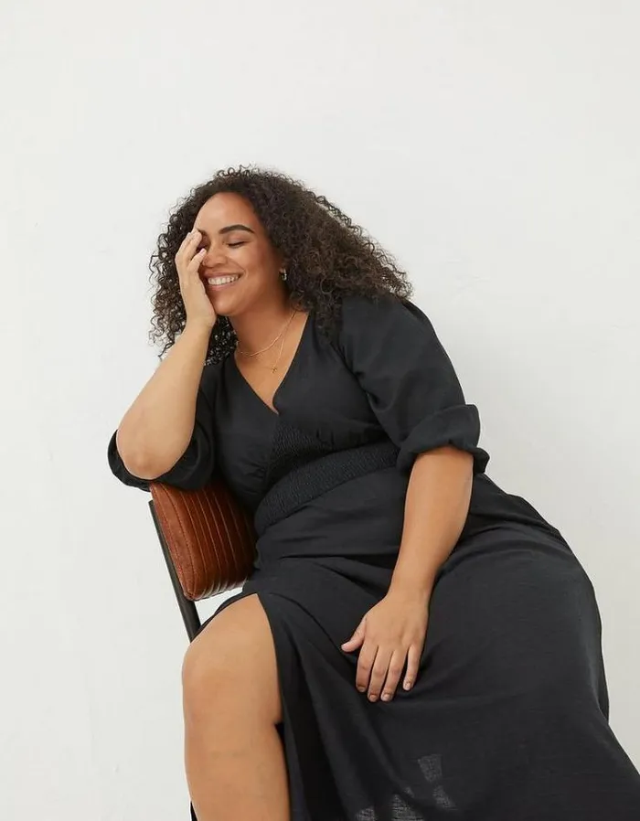 Women FatFace Women039s Sale Rene Midi Dress Black