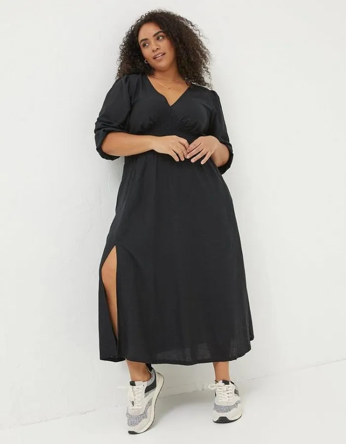 Women FatFace Women039s Sale Rene Midi Dress Black