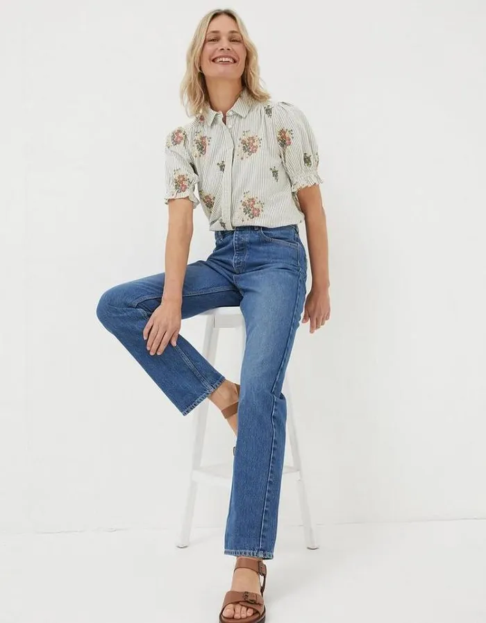 Women FatFace Women039s Sale Sutton Straight Jeans Denim Blue