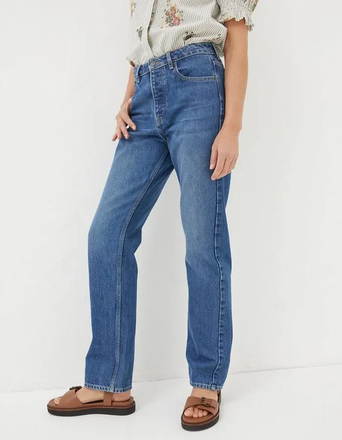 Women FatFace Women039s Sale Sutton Straight Jeans Denim Blue