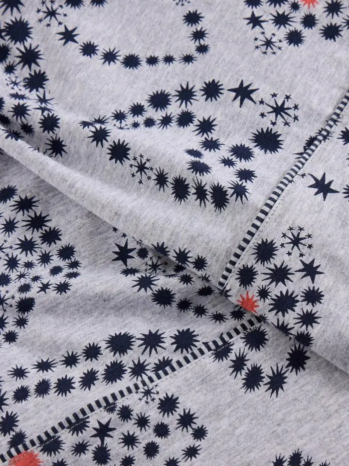 Women Fern Jersey PJ Bottom Grey Print White Stuff Nightwear