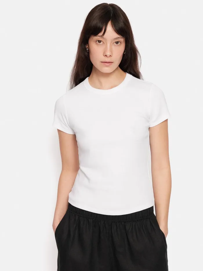Women Fine Cotton Tee White Jigsaw Suits and Tailoring