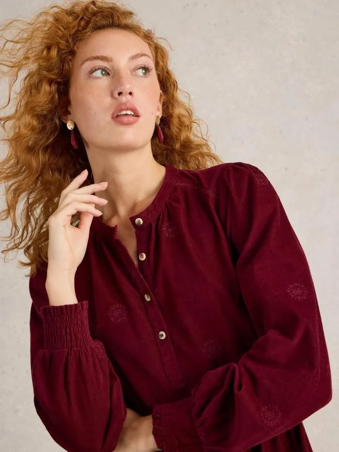 Women Finn Embroidered Cord Dress Dk Plum White Stuff Dresses Women Finn Embroidered Cord Dress Dk Plum White Stuff Dresses