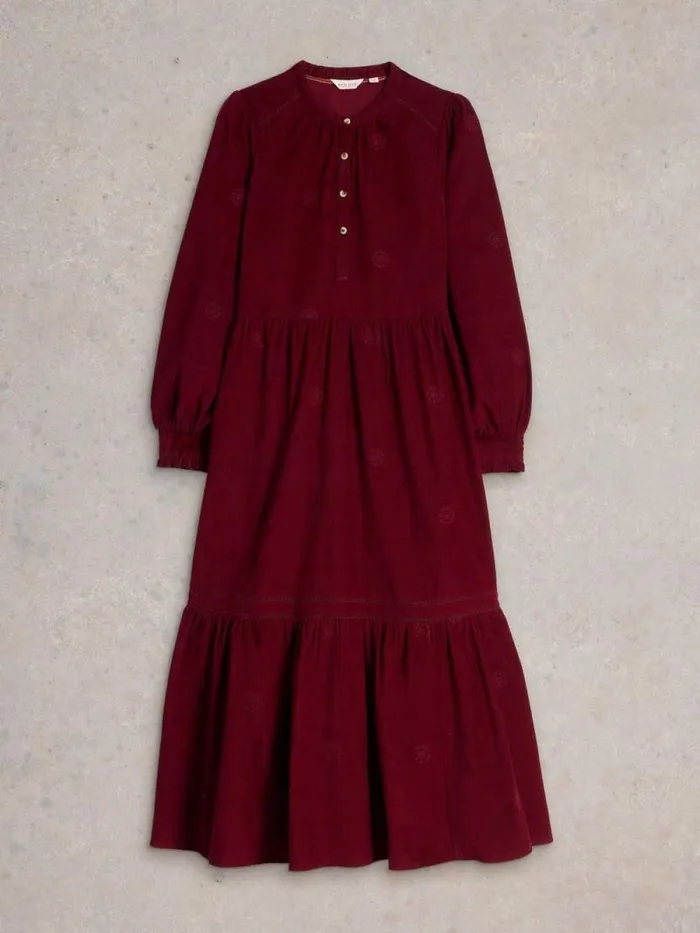 Women Finn Embroidered Cord Dress Dk Plum White Stuff Dresses Women Finn Embroidered Cord Dress Dk Plum White Stuff Dresses