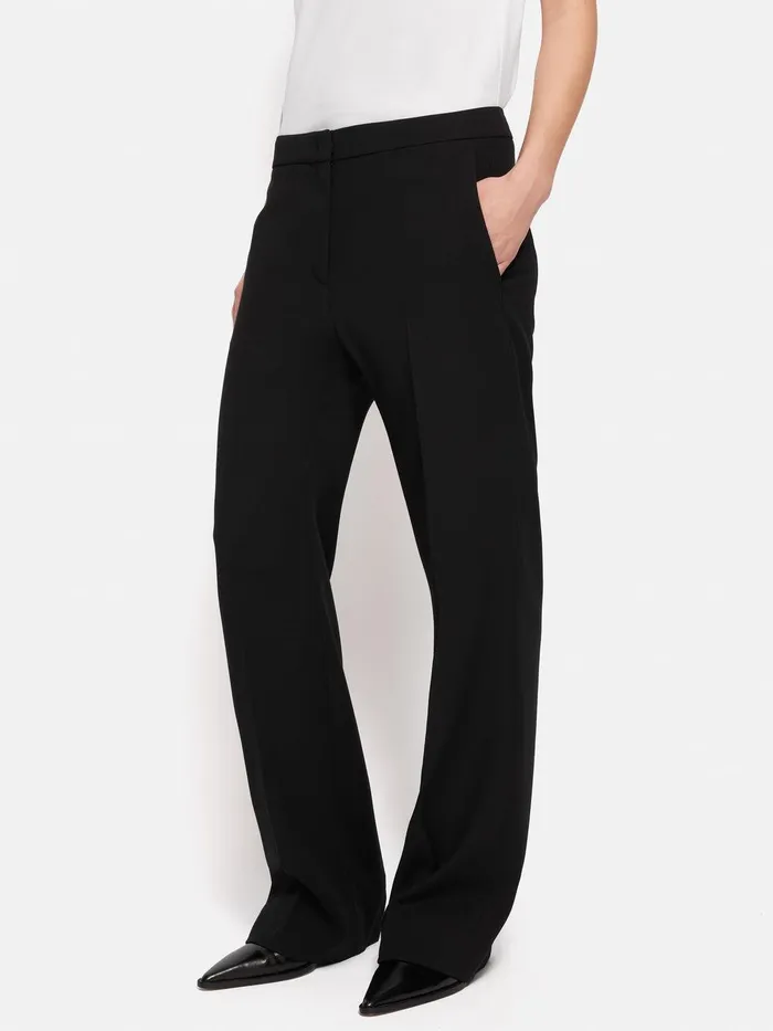 Women Fluid Twill Mason Trouser Black Jigsaw Suits and Tailoring