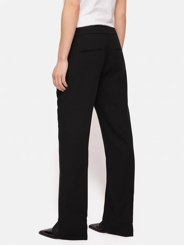 Women Fluid Twill Mason Trouser Black Jigsaw Suits and Tailoring