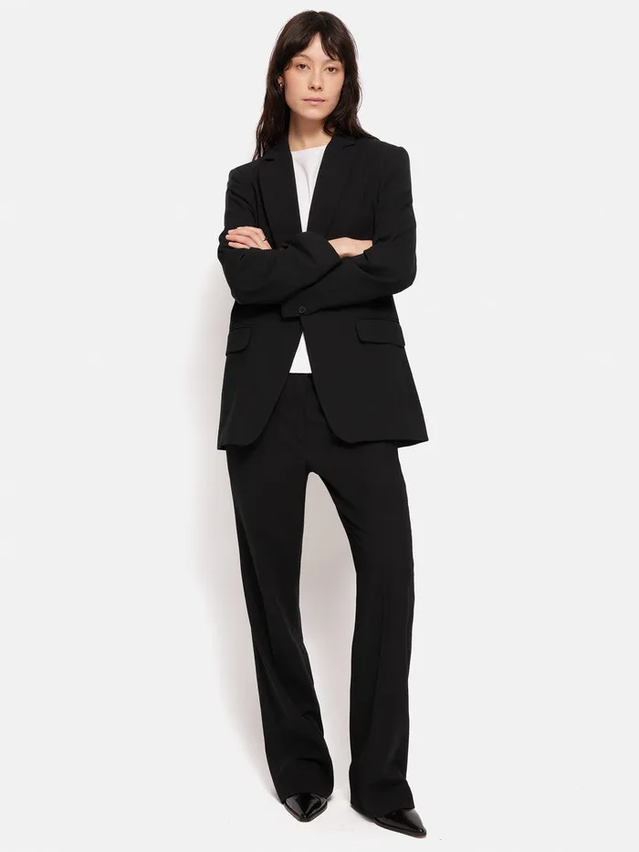 Women Fluid Twill Mason Trouser Black Jigsaw Suits and Tailoring