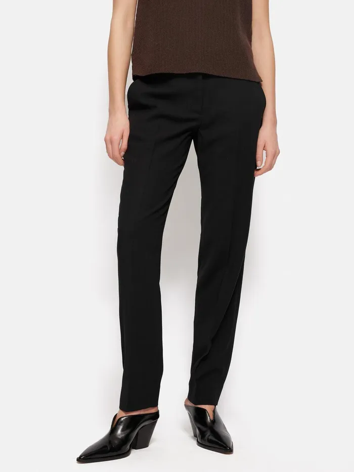 Women Fluid Twill Palmer Trouser Black Jigsaw Suits and Tailoring