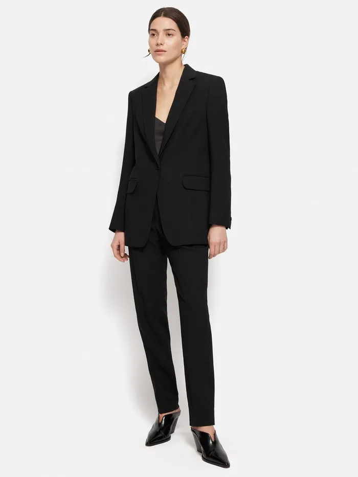 Women Fluid Twill Palmer Trouser Black Jigsaw Suits and Tailoring