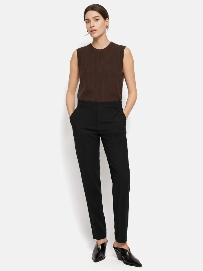 Women Fluid Twill Palmer Trouser Black Jigsaw Suits and Tailoring