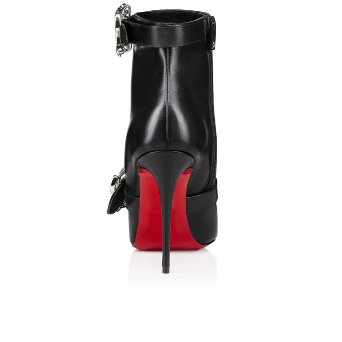 Women Giddylina Booty 100 Mm Low Boots 8211 Calf Leather 8211 Black Christian Louboutin Boots