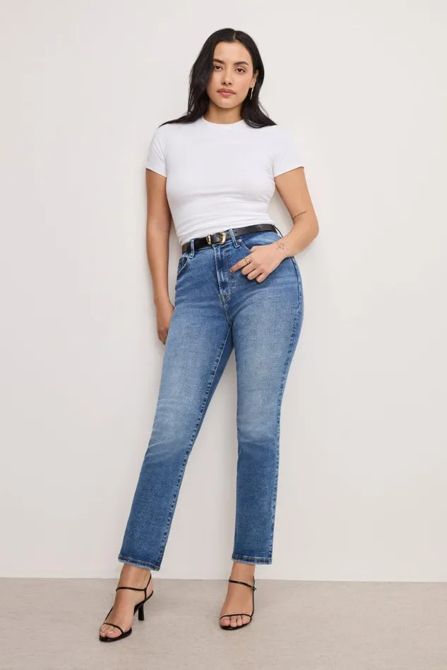 Women GOOD AMERICAN Jeans ALWAYS FITS GOOD LEGS STRAIGHTJEANS Indigo316