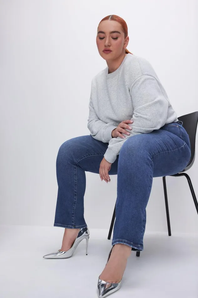 Women GOOD AMERICAN Jeans ALWAYS FITS GOOD LEGS STRAIGHTJEANS Indigo571 Women GOOD AMERICAN Jeans ALWAYS FITS GOOD LEGS STRAIGHTJEANS Indigo571
