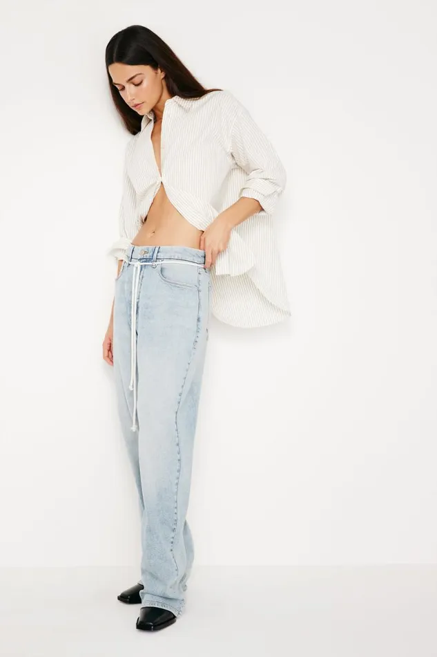 Women GOOD AMERICAN Jeans GOOD 90s LOOSEJEANS Indigo666