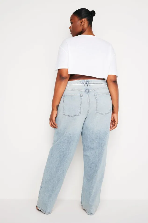 Women GOOD AMERICAN Jeans GOOD 90s LOOSEJEANS Indigo666