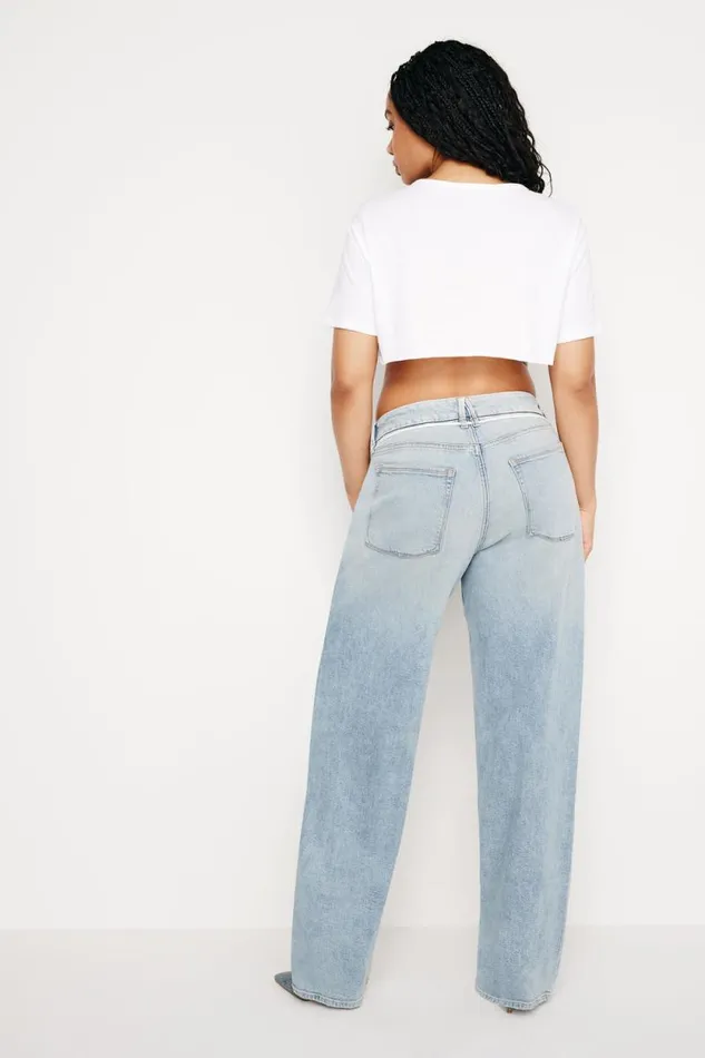 Women GOOD AMERICAN Jeans GOOD 90s LOOSEJEANS Indigo666