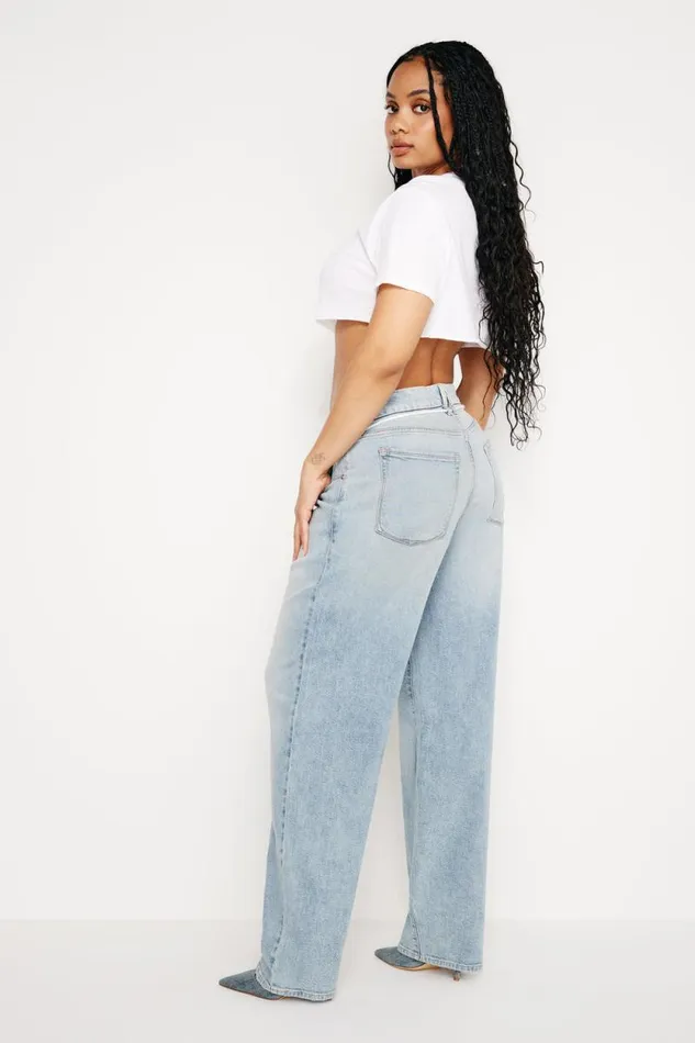 Women GOOD AMERICAN Jeans GOOD 90s LOOSEJEANS Indigo666