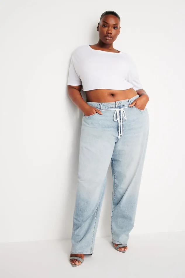 Women GOOD AMERICAN Jeans GOOD 90s LOOSEJEANS Indigo666
