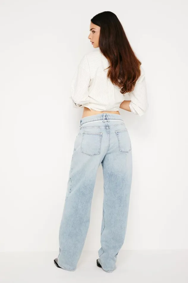 Women GOOD AMERICAN Jeans GOOD 90s LOOSEJEANS Indigo666