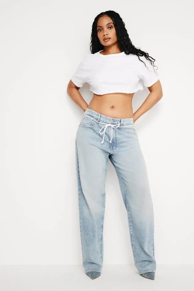 Women GOOD AMERICAN Jeans GOOD 90s LOOSEJEANS Indigo666