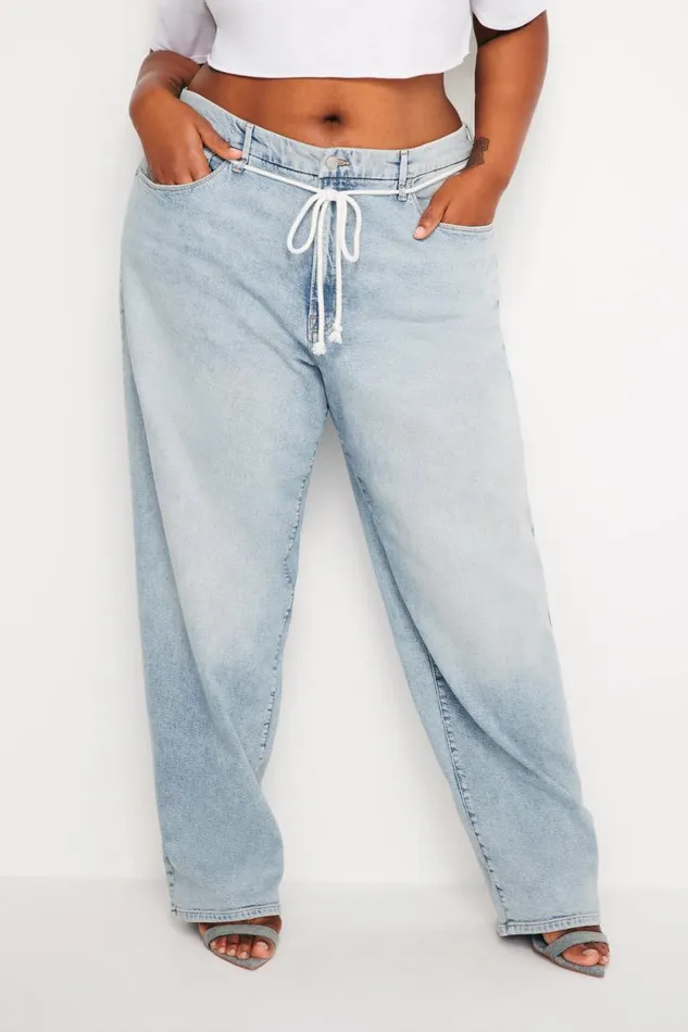 Women GOOD AMERICAN Jeans GOOD 90s LOOSEJEANS Indigo666