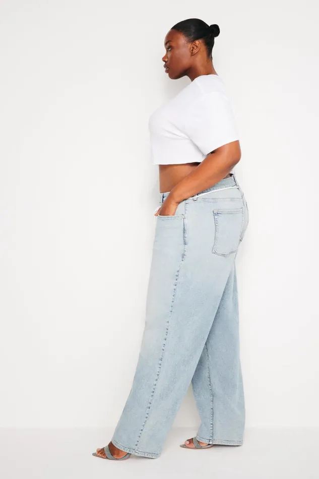 Women GOOD AMERICAN Jeans GOOD 90s LOOSEJEANS Indigo666