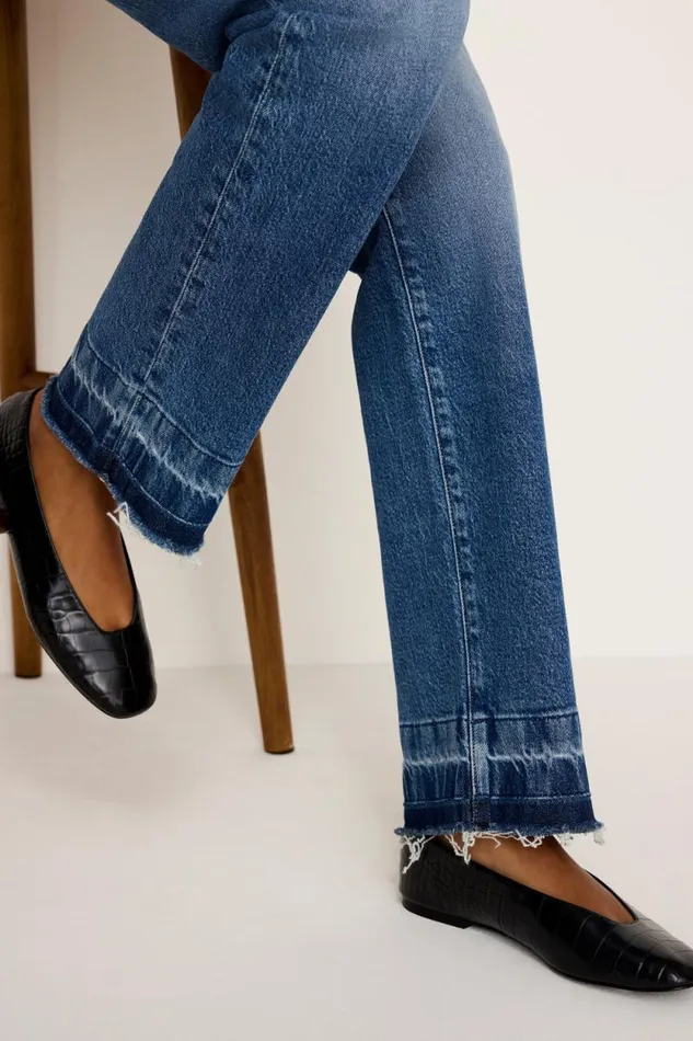 Women GOOD AMERICAN Jeans GOOD BOY STRAIGHTJEANS Indigo706