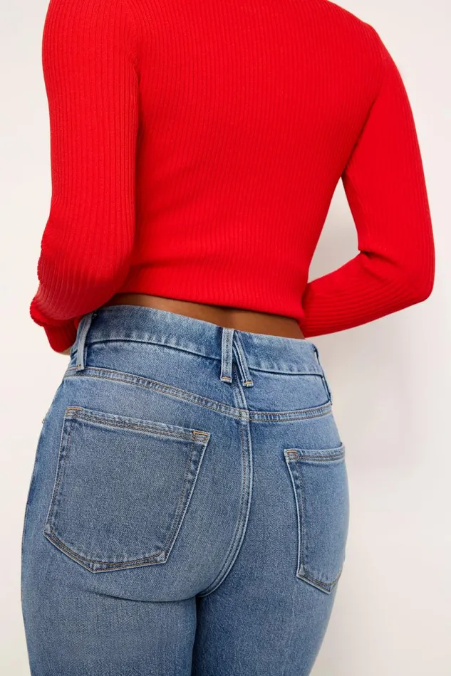 Women GOOD AMERICAN Jeans GOOD BOY STRAIGHTJEANS Indigo706