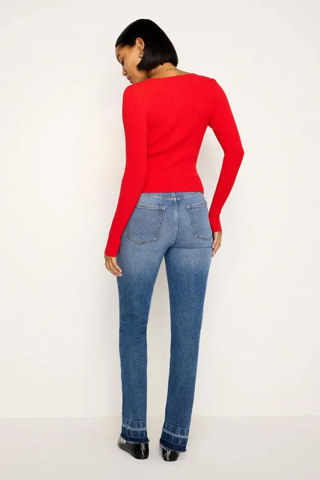 Women GOOD AMERICAN Jeans GOOD BOY STRAIGHTJEANS Indigo706