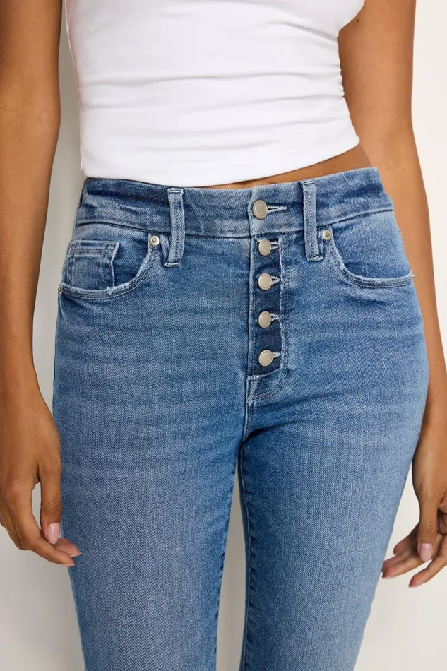 Women GOOD AMERICAN Jeans GOOD CLASSIC SLIM STRAIGHTJEANS Indigo702